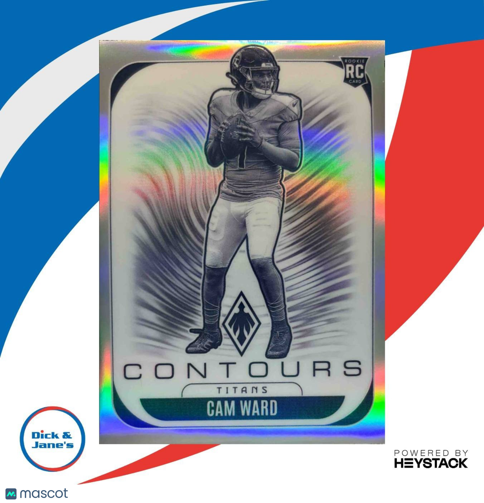 2025 Panini Phoenix Cam Ward Contours #31 RC Tennessee Titans - Sports Cards