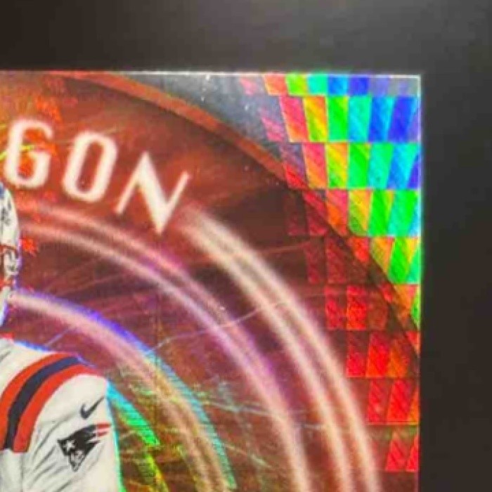 2025 Panini Phoenix Drake Maye Paragon Silver Hyper /299 #7 New England Patriots - Sports Cards