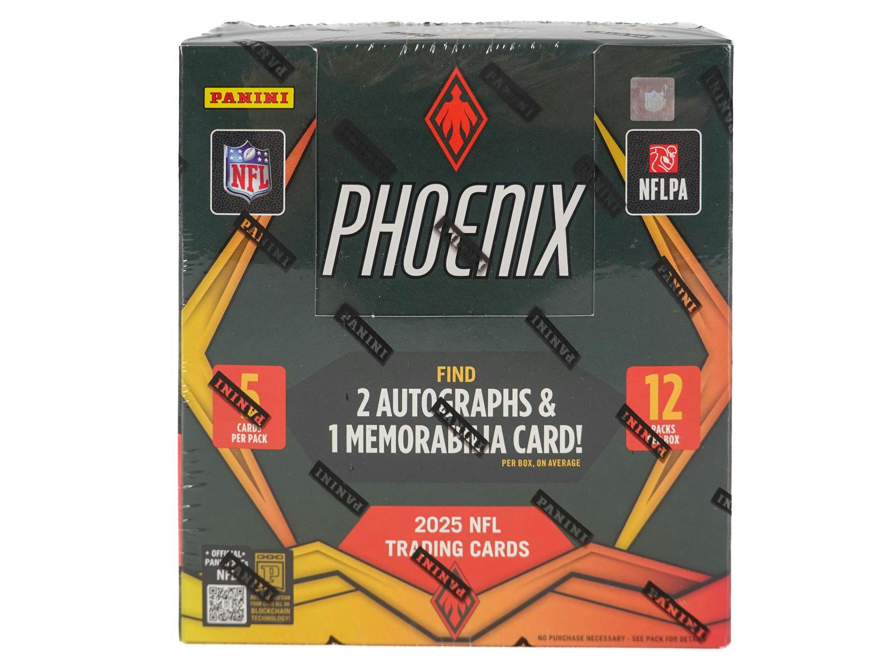 2025 Panini Phoenix Football Hobby Box (2 Autos and 1 Mem) - NFL Hobby Box