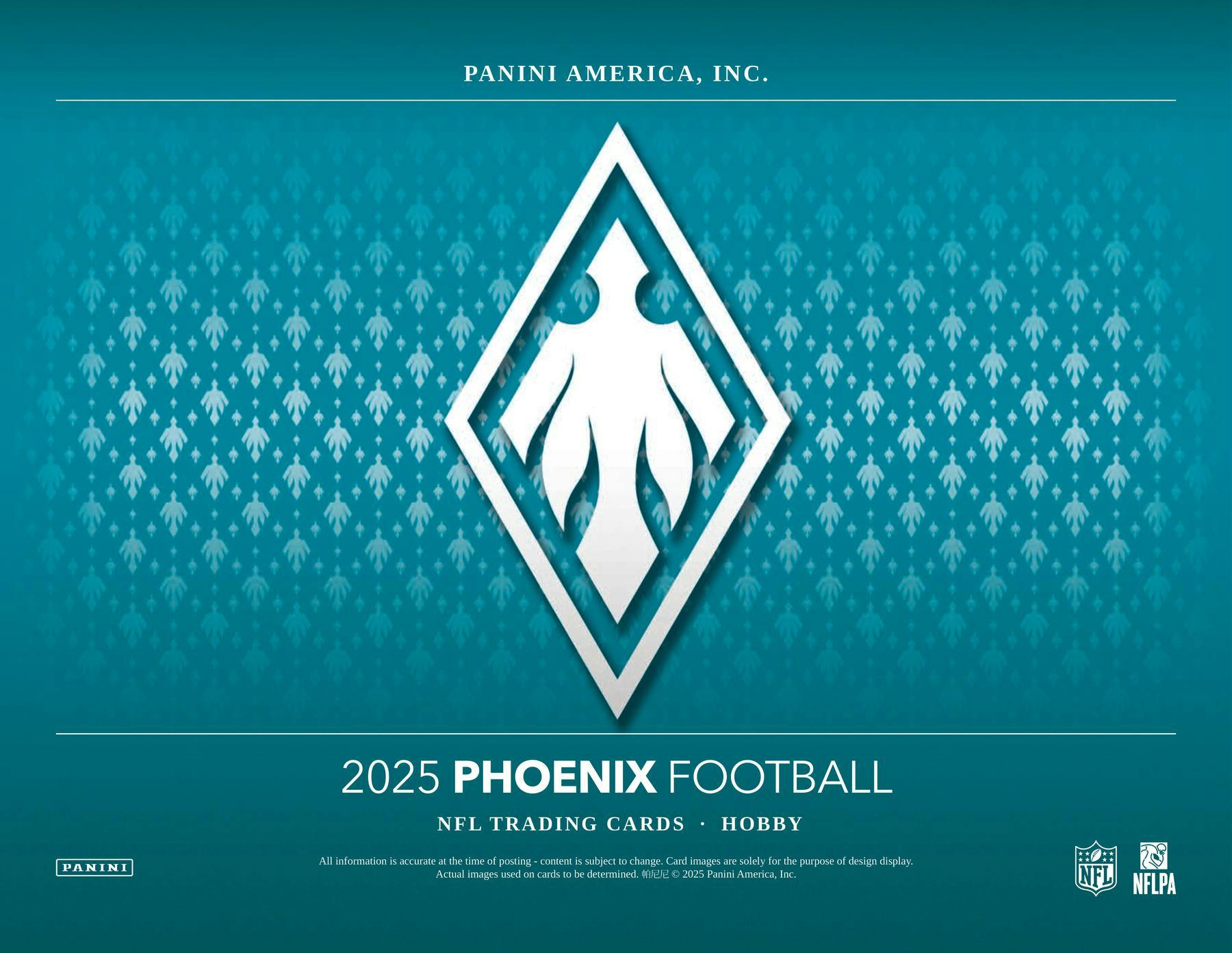 2025 Panini Phoenix Football Hobby Box (2 Autos and 1 Mem) - NFL Hobby Box
