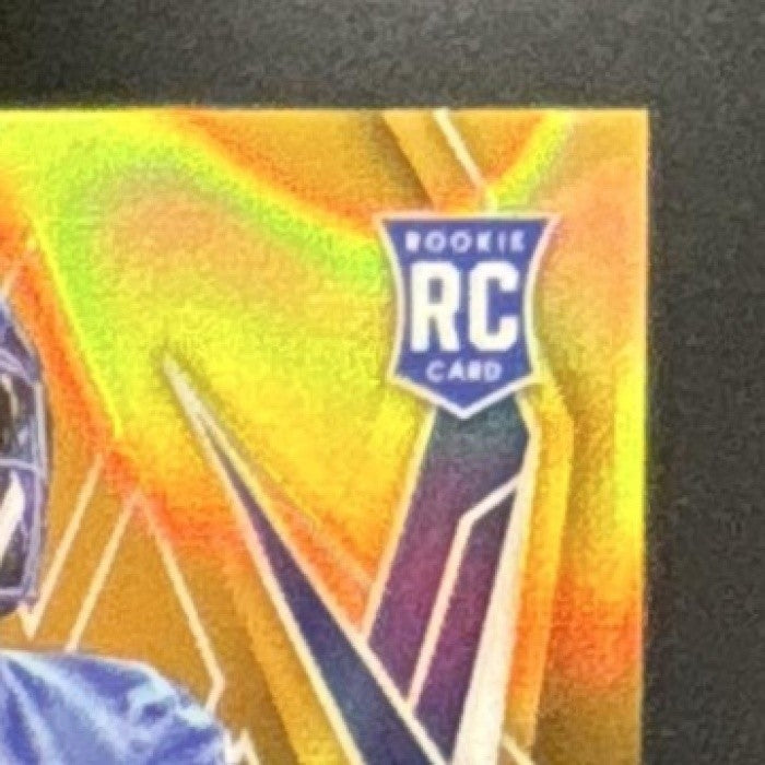 2025 Panini Phoenix Jarquez Hunter Gold Seismic /10 #232 RC Los Angeles Rams - Sports Cards