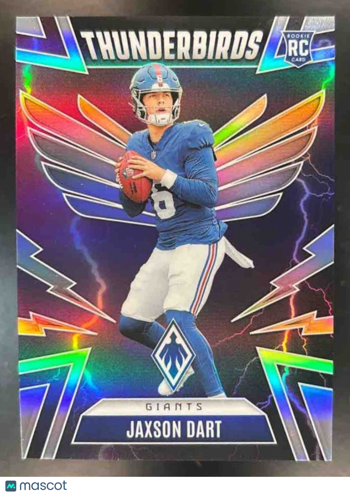 2025 Panini Phoenix Jaxson Dart Thunderbirds #38 RC New York Giants - Sports Cards