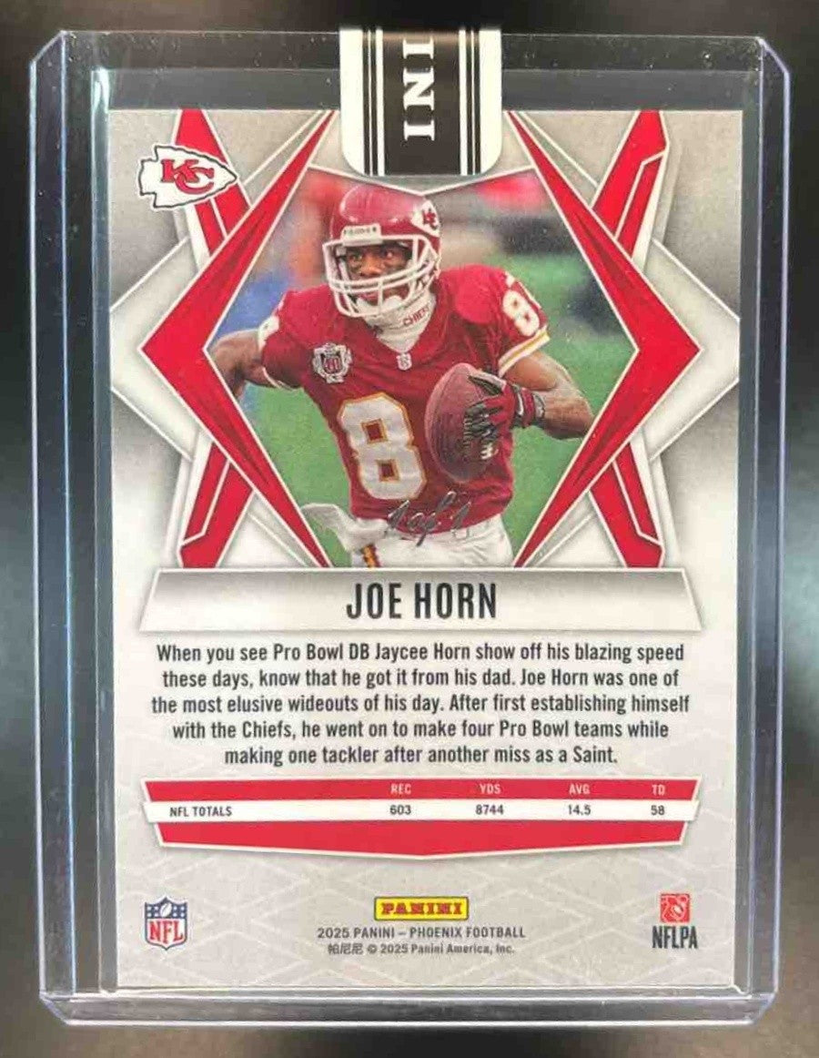 2025 Panini Phoenix Joe Horn Celestial 1/1 #130 Kansas City Chiefs - Sports Cards