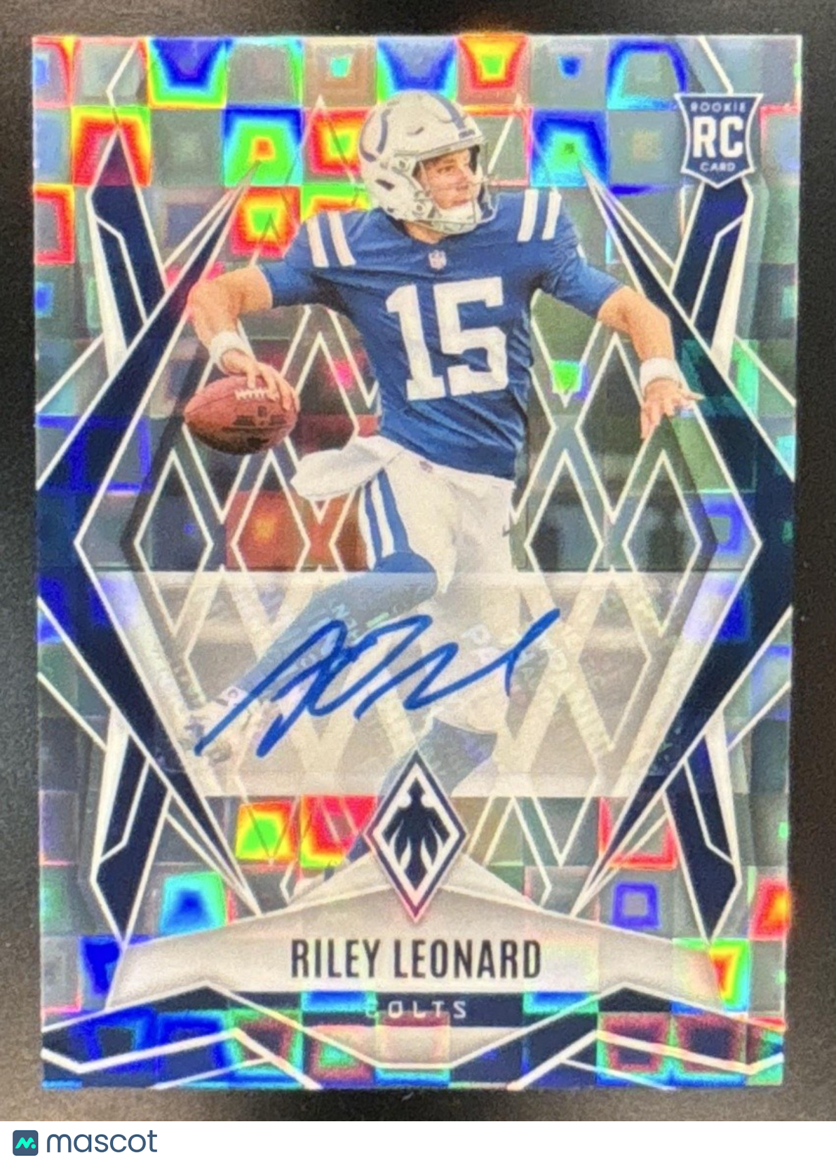 2025 Panini Phoenix Riley Leonard Rookies Auto Silver Pandora #170 RC Colts - Sports Cards