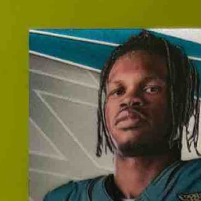 2025 Panini Phoenix Travis Hunter Rookie Phenoms Jersey Auto /249 # RC Jaguars - Sports Cards
