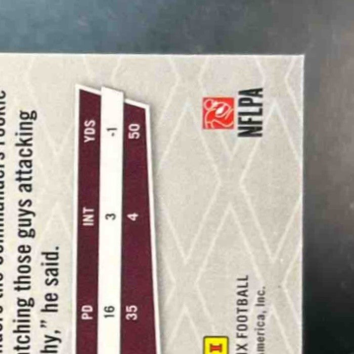 2025 Panini Phoenix Trey Amos Red Hyper /399 #213 RC Washington Commanders - Sports Cards