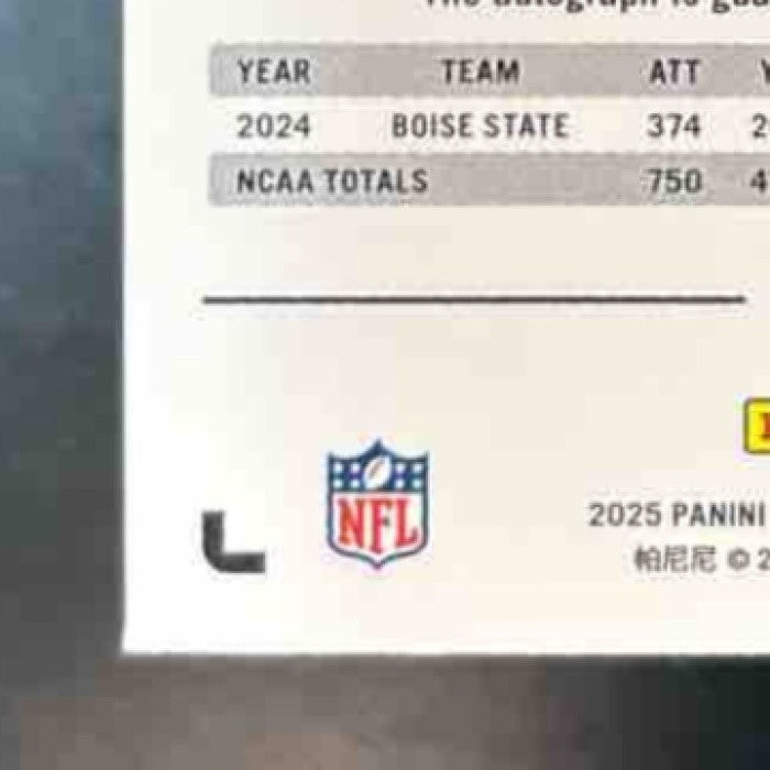 2025 Panini PhotoGenic Ashton Jeanty Rookie Auto Blue /49 RC Las Vegas Raiders - Sports Cards