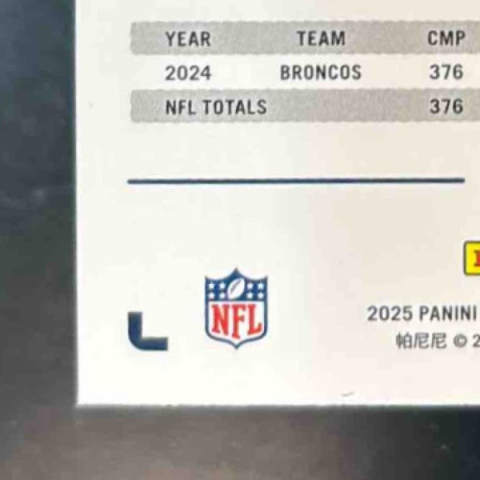 2025 Panini PhotoGenic Bo Nix Red /125 #29 Denver Broncos - Sports Cards