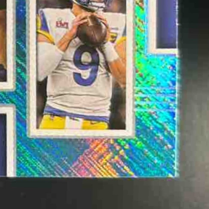 2025 Panini PhotoGenic Matthew Stafford Scrapbook Teal /35 #14 Los Angeles Rams - Sports Cards