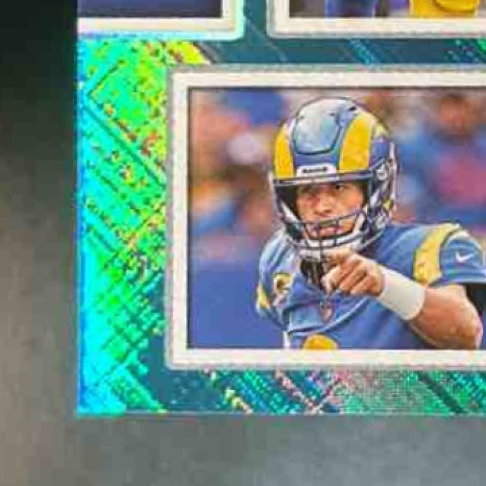 2025 Panini PhotoGenic Matthew Stafford Scrapbook Teal /35 #14 Los Angeles Rams - Sports Cards