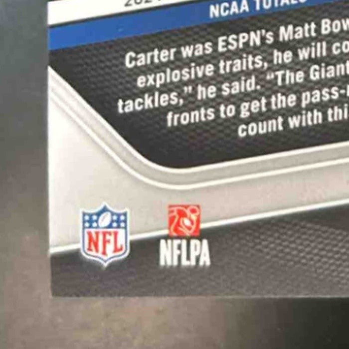 2025 Panini Prizm Abdul Carter Kangaroo Prizm /61 #394 RC New York Giants - Sports Cards