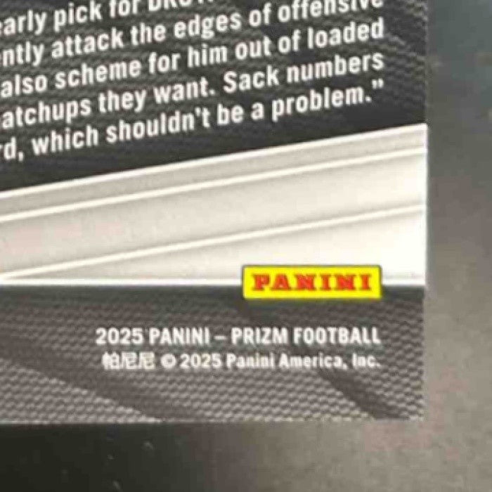 2025 Panini Prizm Abdul Carter Kangaroo Prizm /61 #394 RC New York Giants - Sports Cards