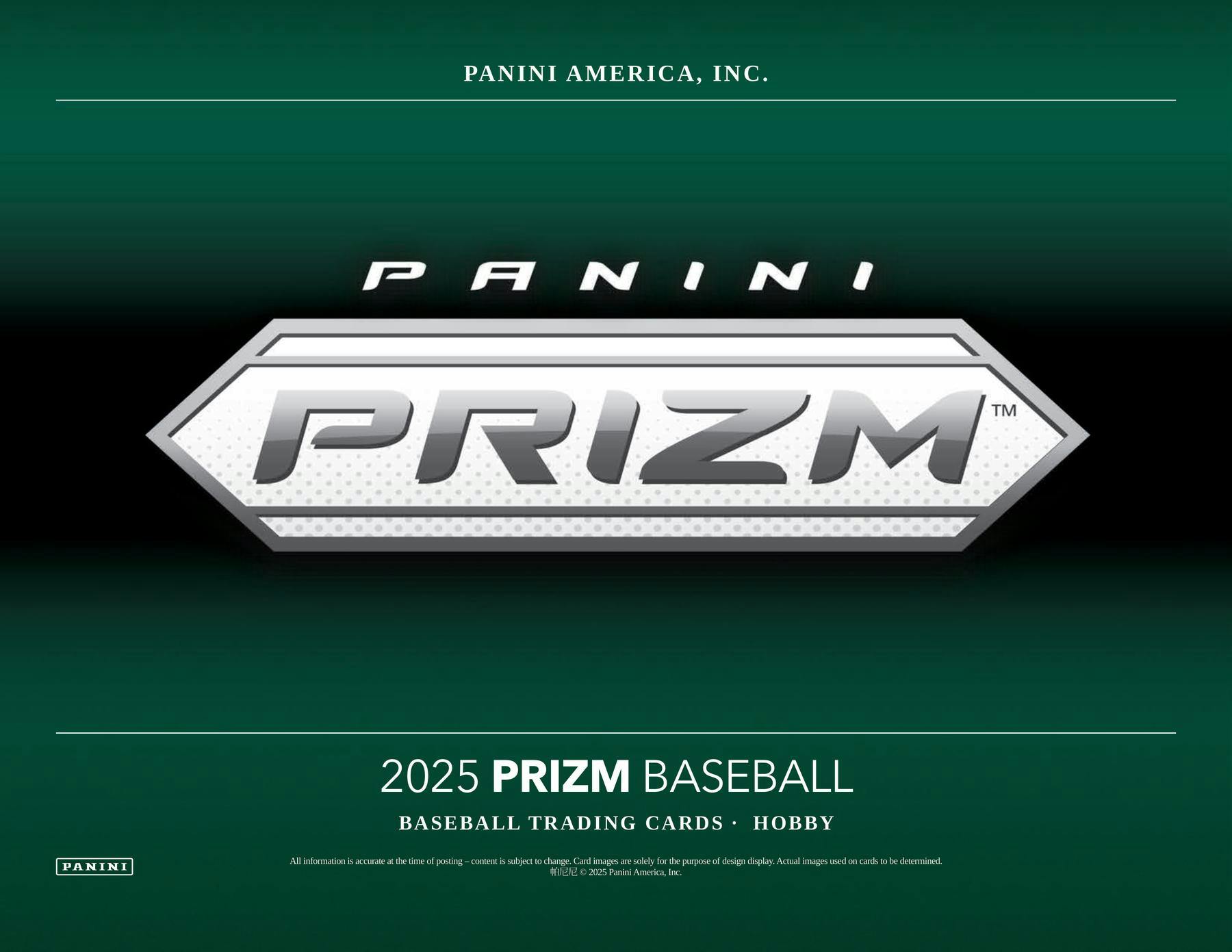 2025 Panini Prizm Baseball Hobby Box (3 Autos) - MLB Hobby Box