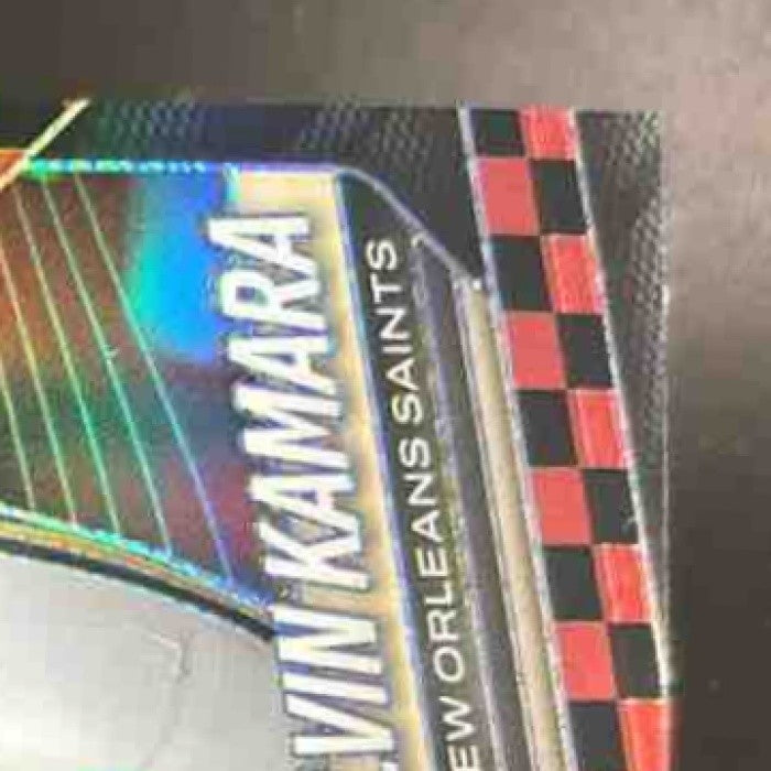 2025 Panini Prizm Black and Red Checkerboard Alvin Kamara #190 New Orleans Saint - Sports Cards