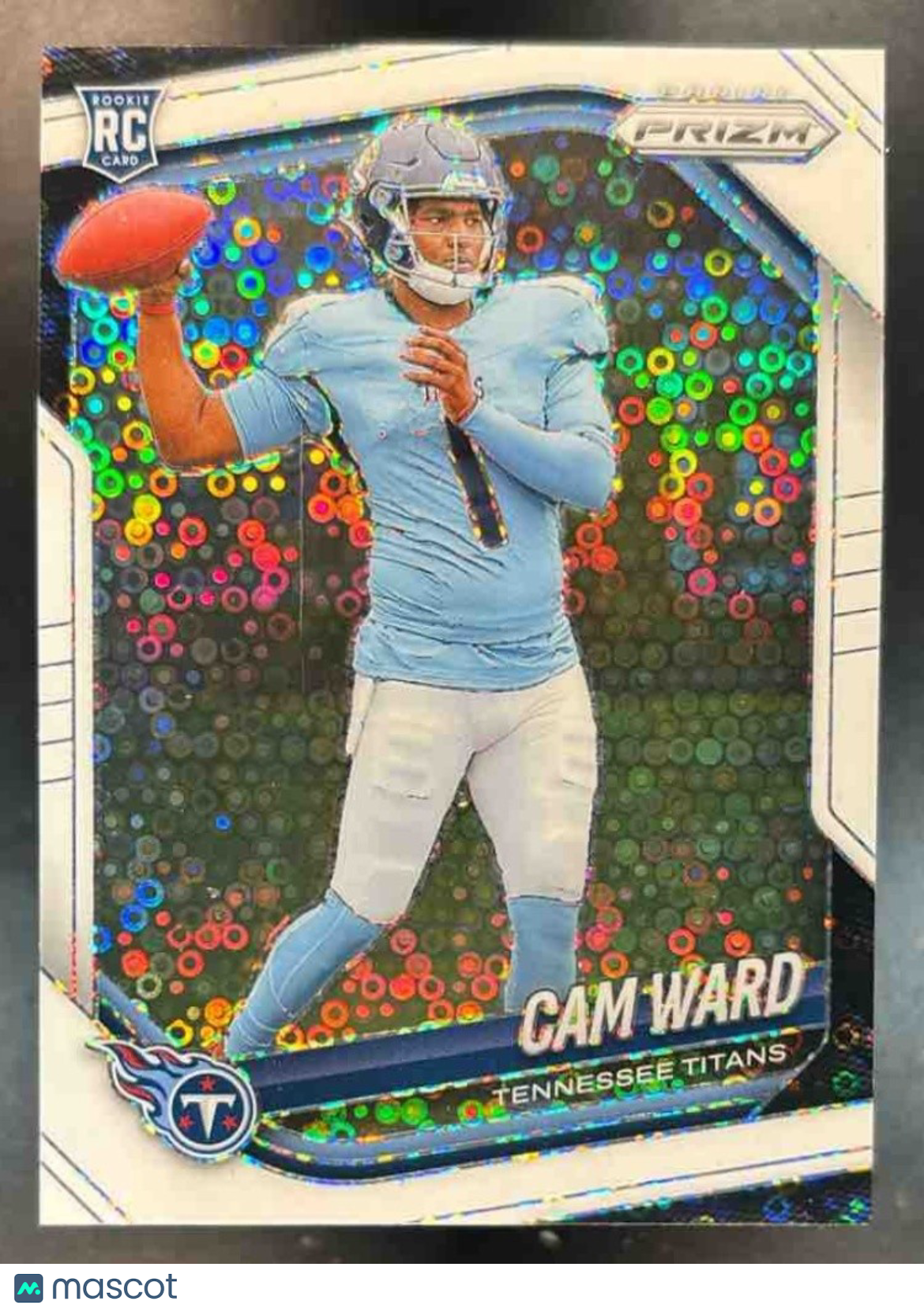 2025 Panini Prizm Cam Ward White Disco #352 RC Tennessee Titans - Sports Cards