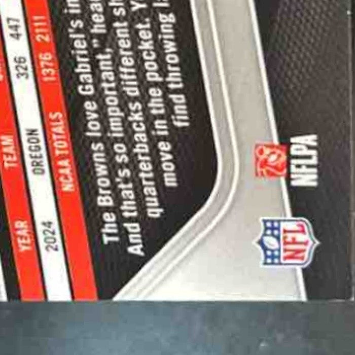 2025 Panini Prizm Dillon Gabriel Blue Ice 99/99 #372 RC Cleveland Browns - Sports Cards