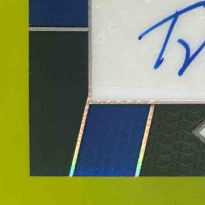 2025 Panini Prizm Draft Tyler Warren Saturday Star Auto Blue /75 - Sports Cards