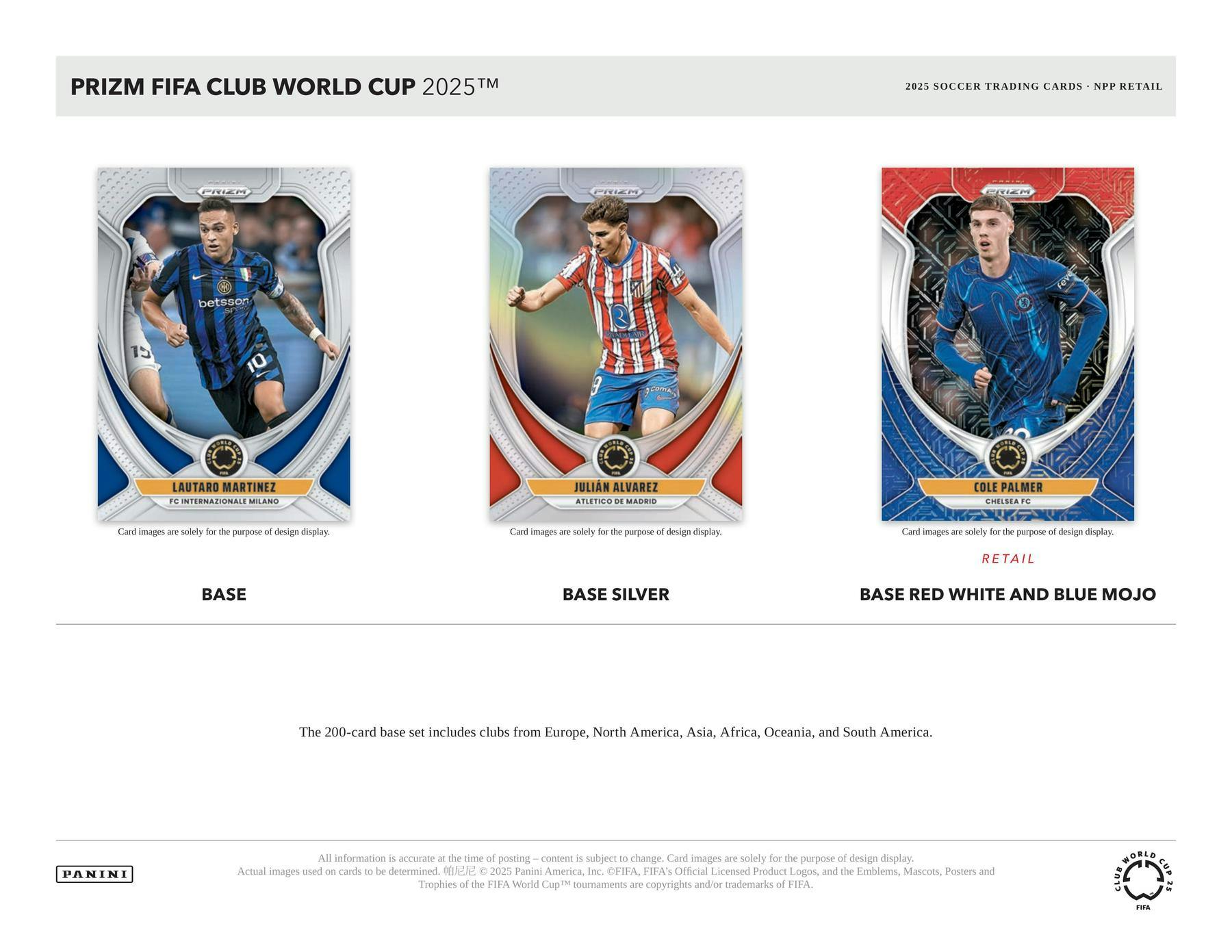 2025 Panini Prizm FIFA Club World Cup Soccer Blaster Box (6 Inserts) - Soccer