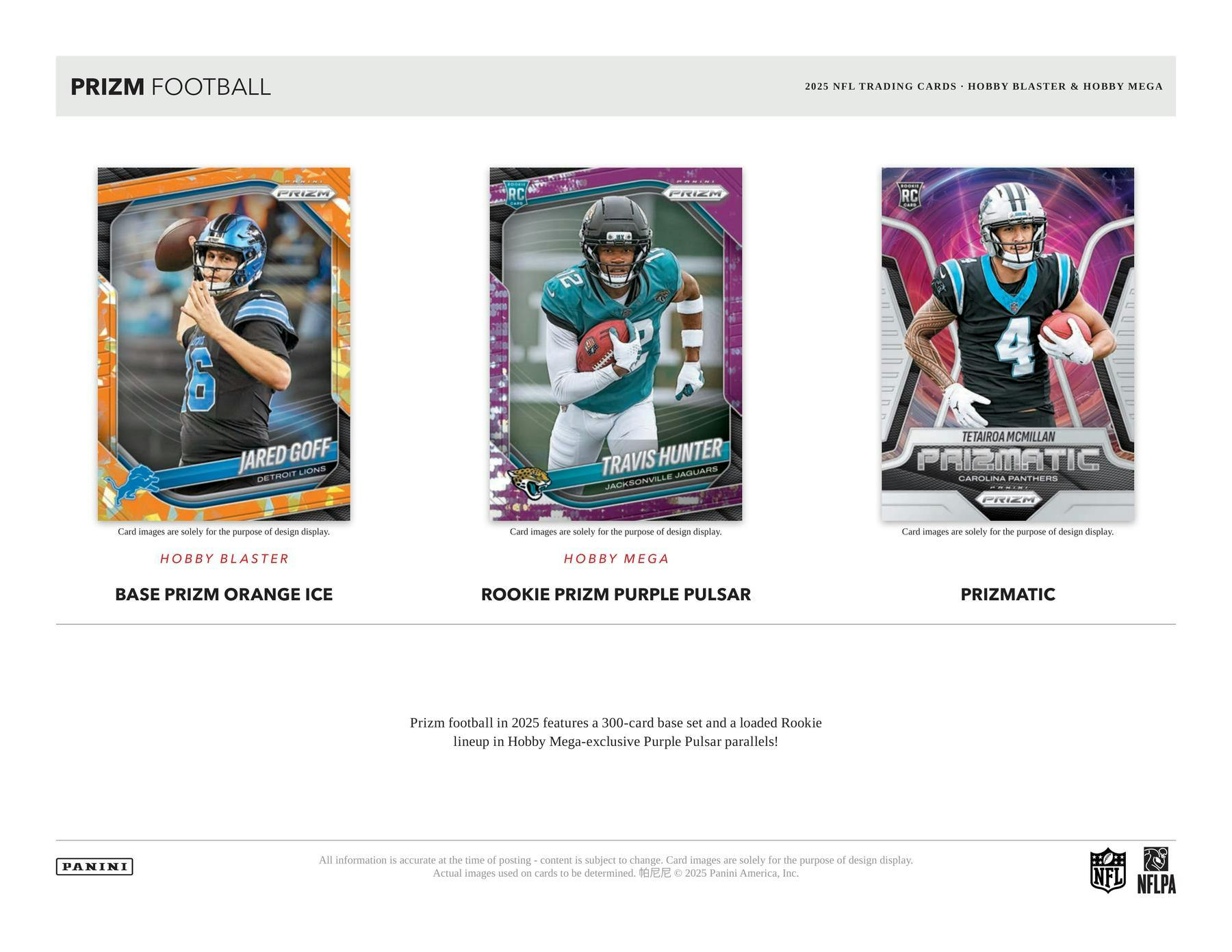 2025 Panini Prizm Football 6-Pack Hobby Blaster (Orange Ice Parallels) - NFL Hobby Box
