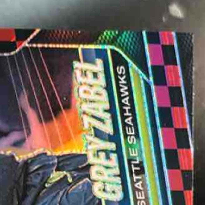 2025 Panini Prizm Grey Zabel Black & Red Checker #387 RC Seattle Seahawks - Sports Cards