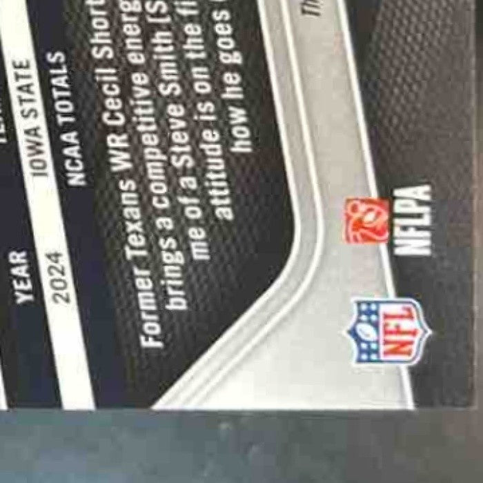 2025 Panini Prizm Jaylin Noel Rookie Choice Auto /100 #386 RC Houston Texans - Sports Cards