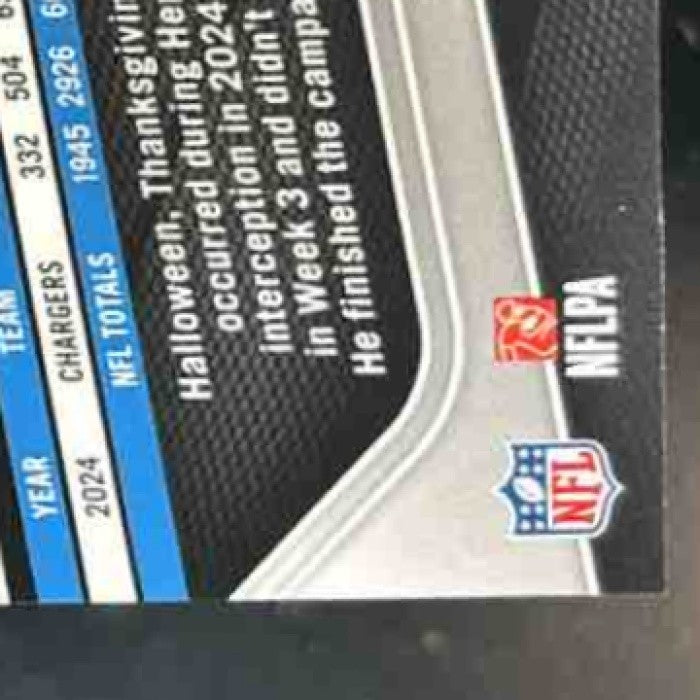 2025 Panini Prizm Justin Herbert Black & White Checker #215 Los Angeles Chargers - Sports Cards