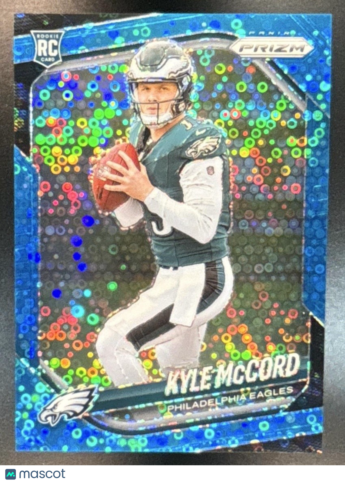 2025 Panini Prizm Kyle McCord No Huddle Blue /125 #377 RC Philadelphia Eagles - Sports Cards