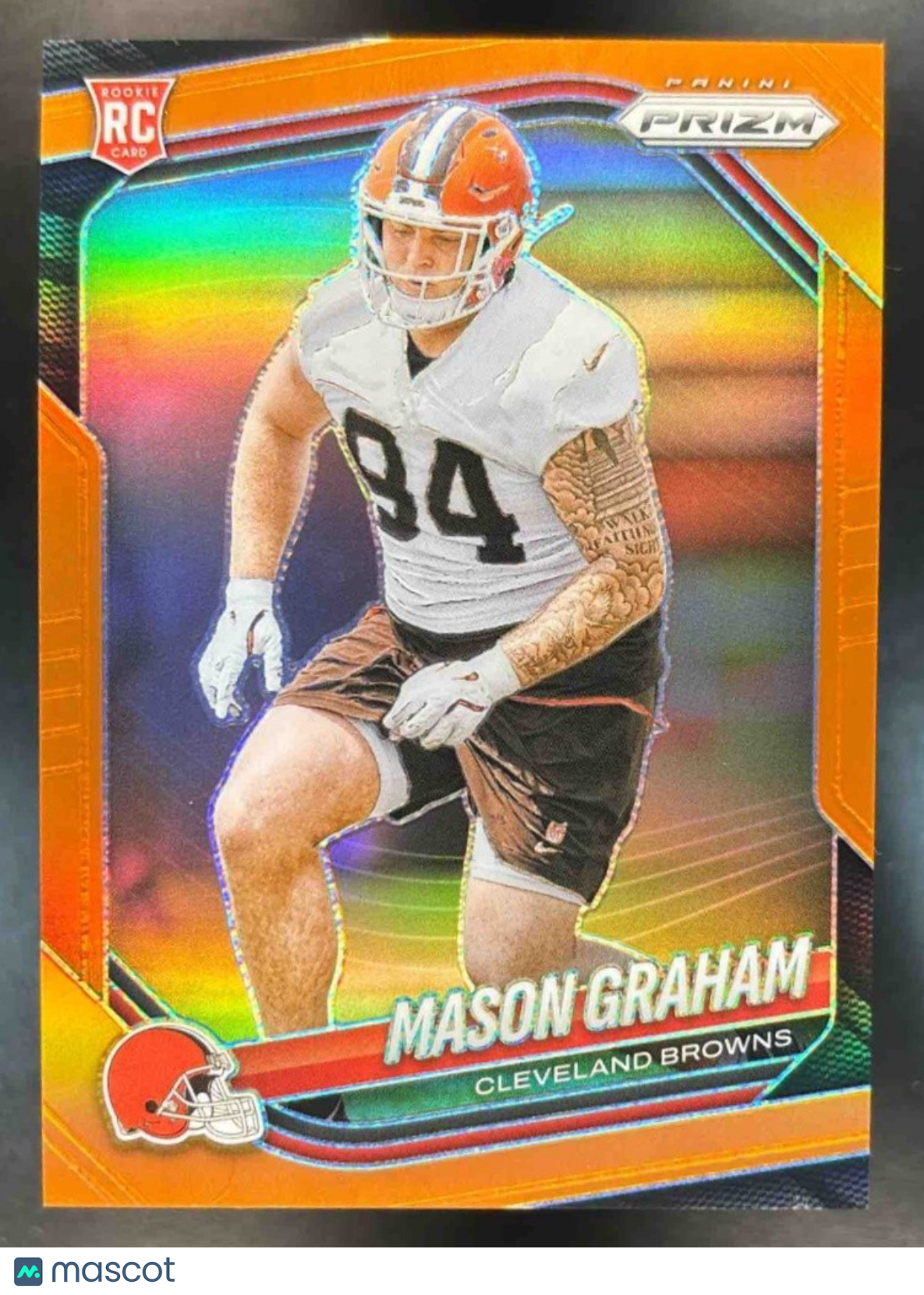 2025 Panini Prizm Mason Graham Orange /249 #354 RC Cleveland Browns - Sports Cards