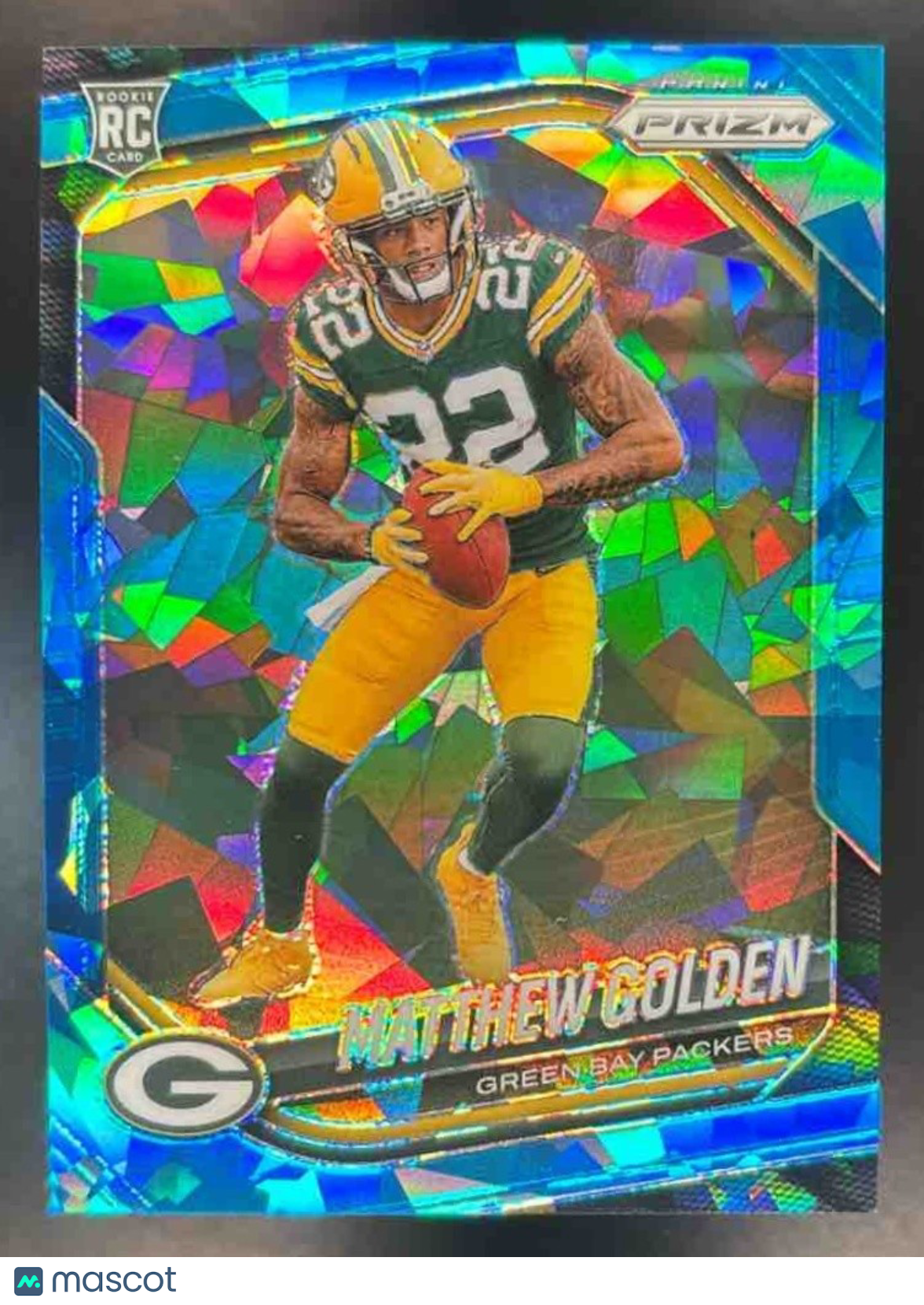 2025 Panini Prizm Matthew Golden Blue Ice 98/99 #326 RC Green Bay Packers - Sports Cards