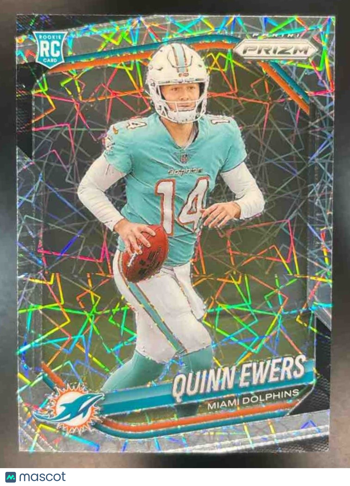 2025 Panini Prizm Quinn Ewers Lazer #307 RC Miami Dolphins - Sports Cards