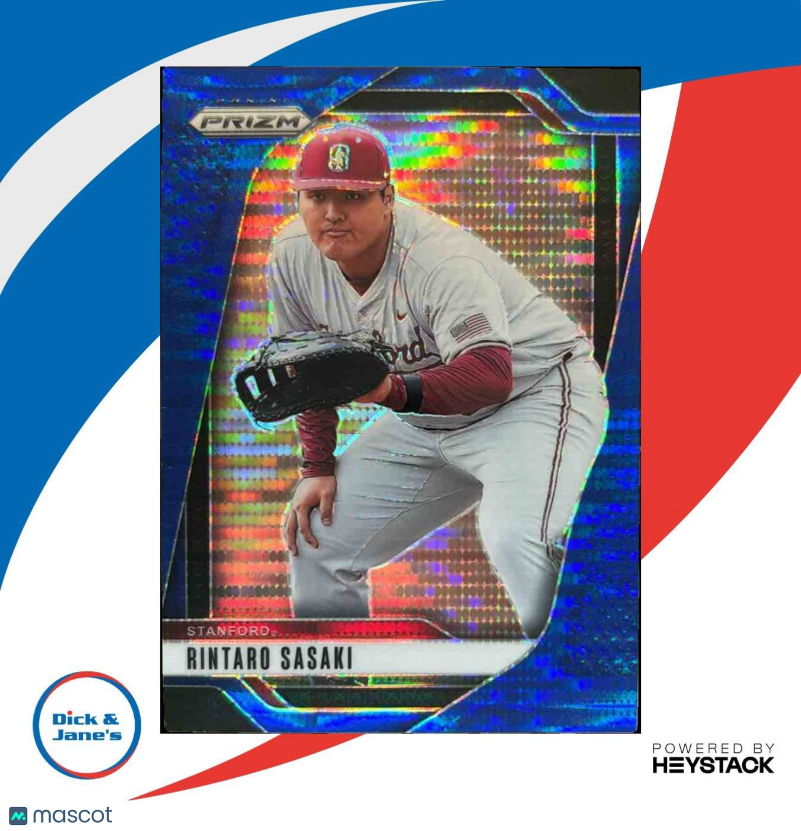 2025 Panini Prizm Rintaro Sasaki Prizms Blue Pulsar 37/75 #271 - Sports Cards