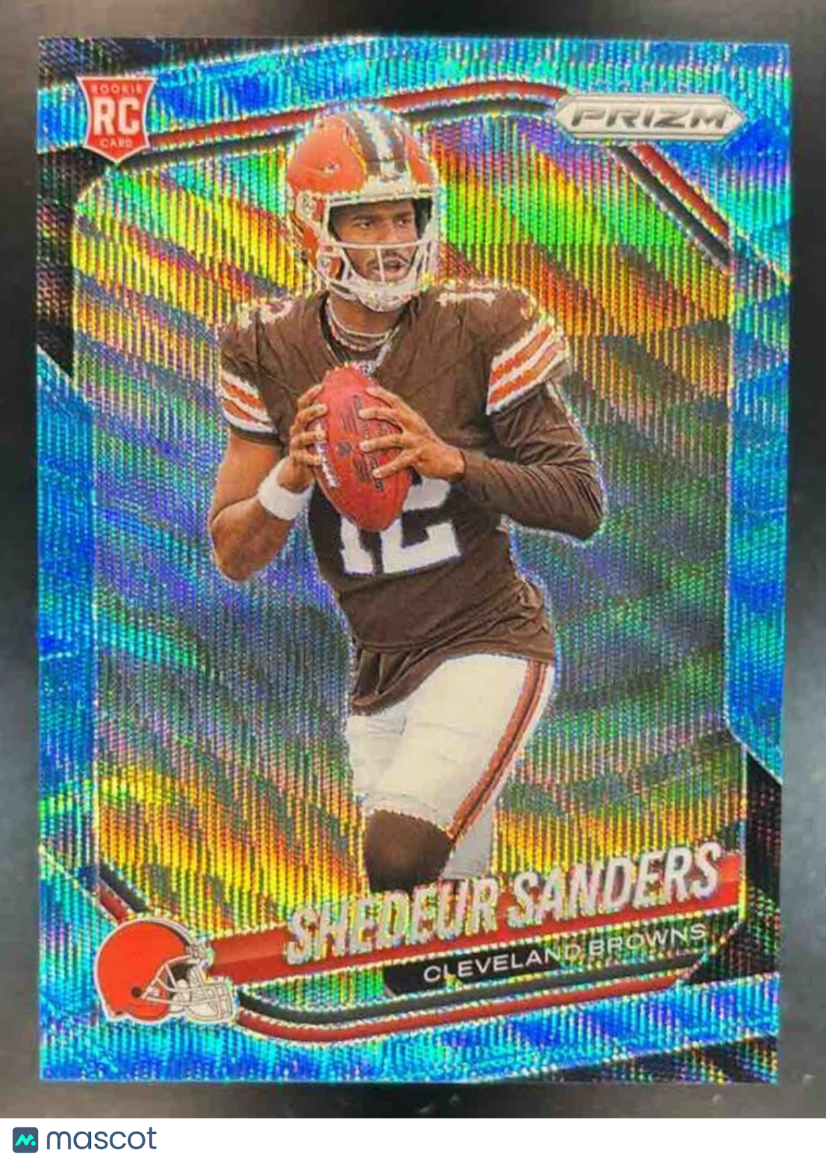 2025 Panini Prizm Shedeur Sanders Blue Wave /230 #302 RC Cleveland Browns - Sports Cards