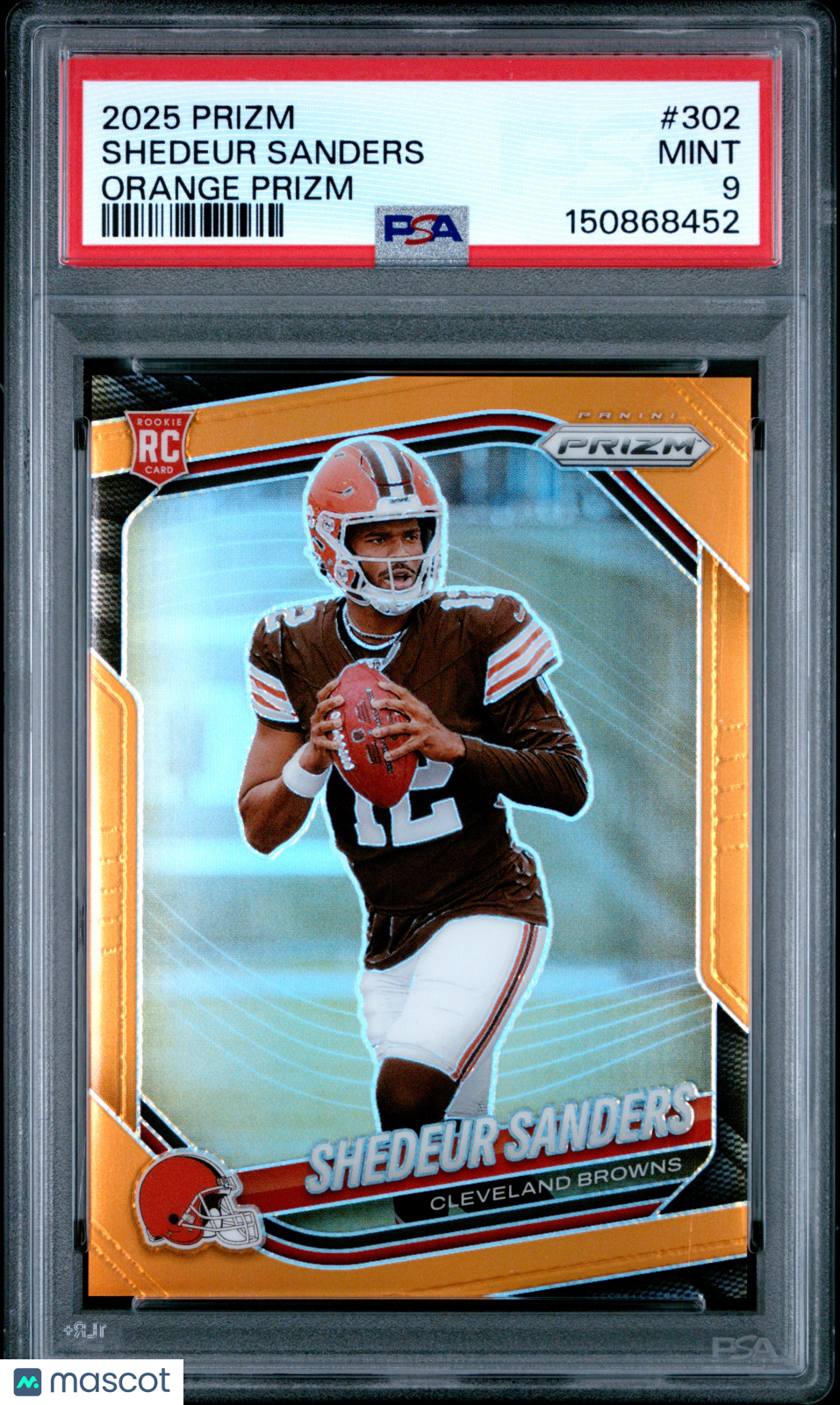 2025 Panini Prizm Shedeur Sanders Orange #302 PSA 9 - Graded Sports Cards