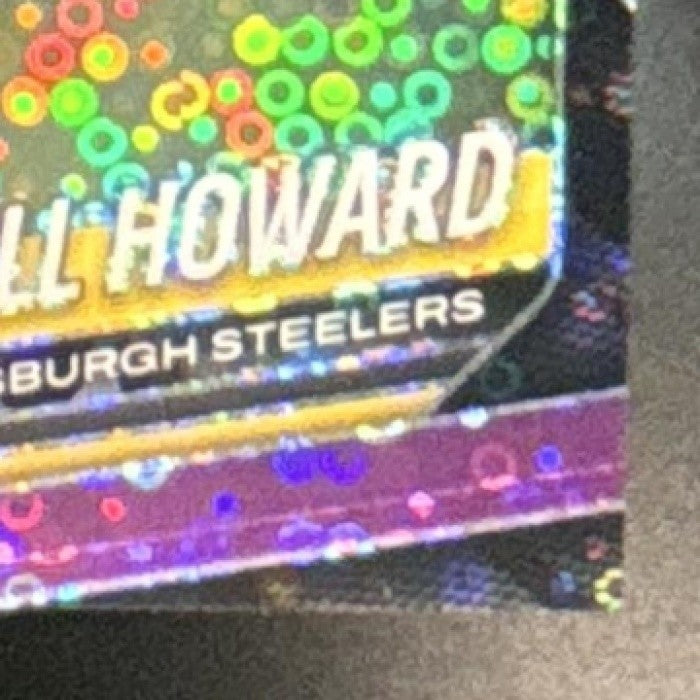 2025 Panini Prizm Will Howard No Huddle Purple /75 #367 RC Pittsburgh Steelers - Sports Cards