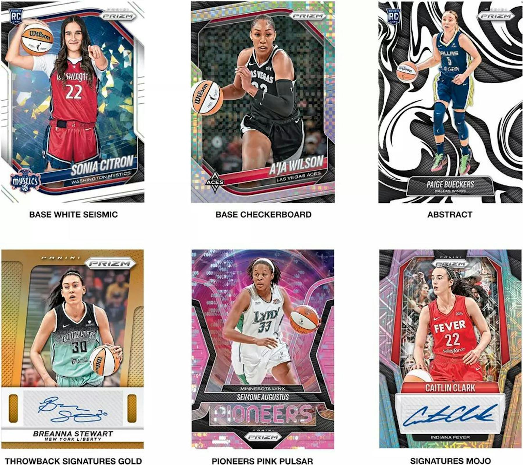 2025 Panini Prizm WNBA Basketball Mega Box (White Seismic Ice Prizms) - Blaster Box