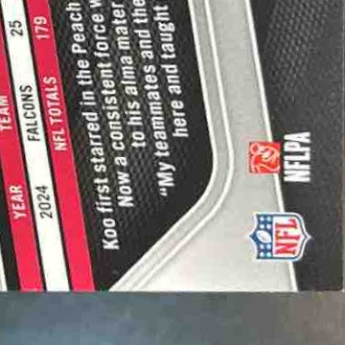 2025 Panini Prizm Younghoe Koo Choice Red /20 #131 Atlanta Falcons - Sports Cards