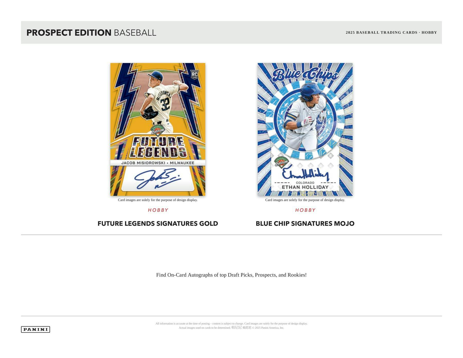 2025 Panini Prospect Edition Baseball Hobby Box (4 Autographs) Kaboom Chase! - Collectible Trading Cards