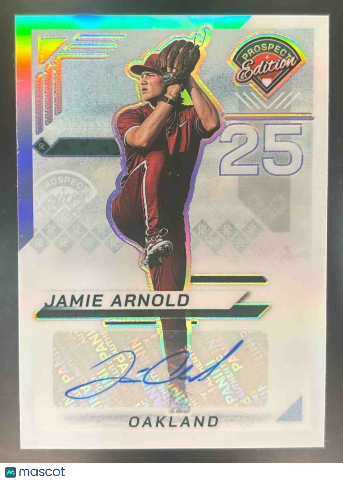 2025 Panini Prospect Edition Jamie Arnold Holo Ticket Signature Silver #133 Auto - Sports Cards
