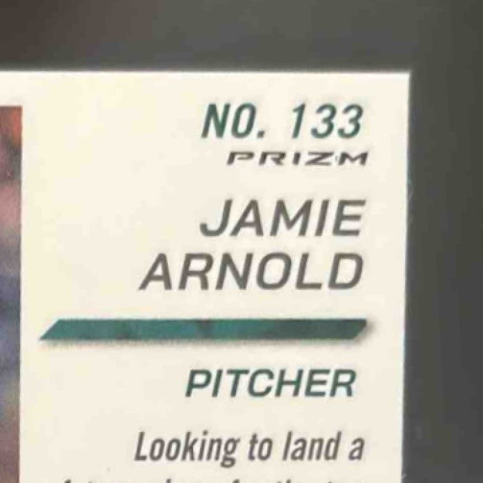 2025 Panini Prospect Edition Jamie Arnold Holo Ticket Signature Silver #133 Auto - Sports Cards