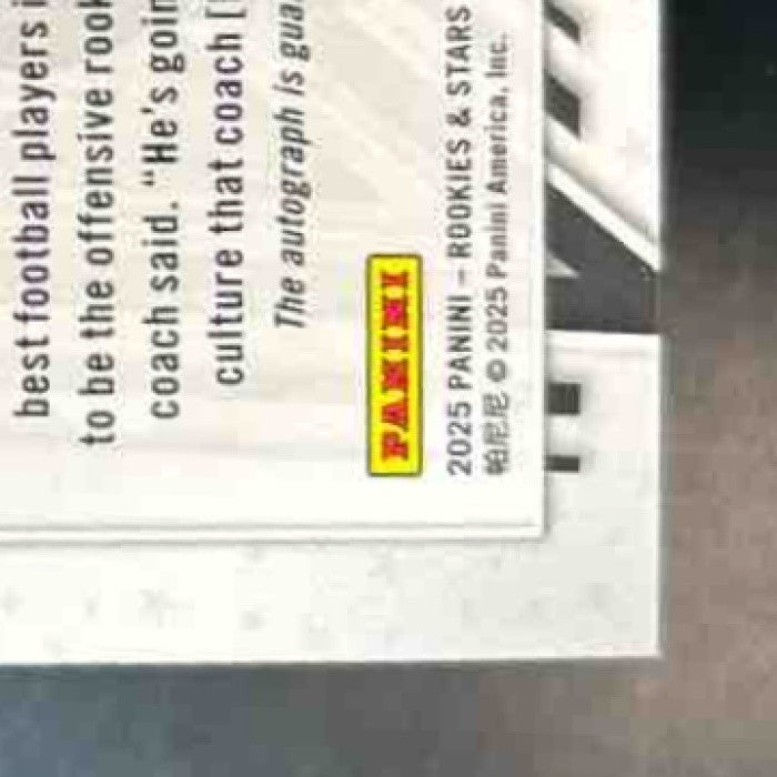 2025 Panini Rookies & Stars Ashton Jeanty Signatures RC Auto Las Vegas Raiders - Sports Cards