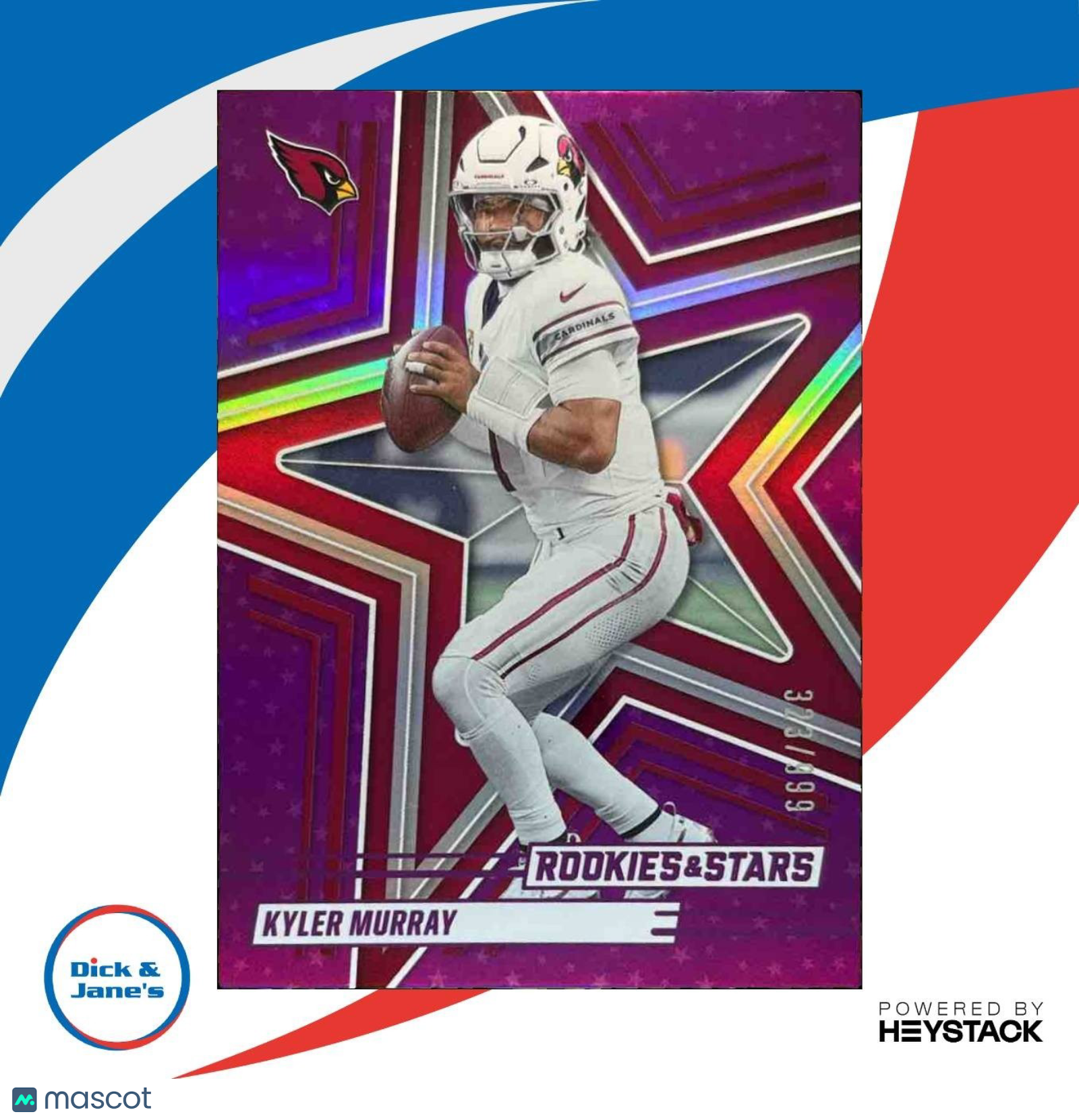 2025 Panini Rookies & Stars Kyler Murray Purple 323/999 #14 Arizona Cardinals - Sports Cards