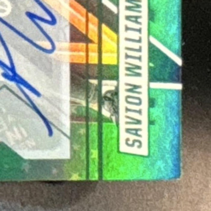 2025 Panini Rookies & Stars Savion Williams Signatures Green /5 #174 RC Auto - Sports Cards