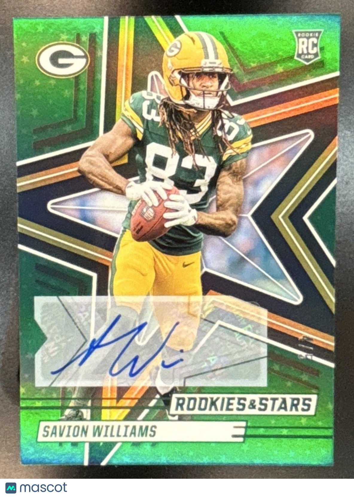 2025 Panini Rookies & Stars Savion Williams Signatures Green /5 #174 RC Auto - Sports Cards