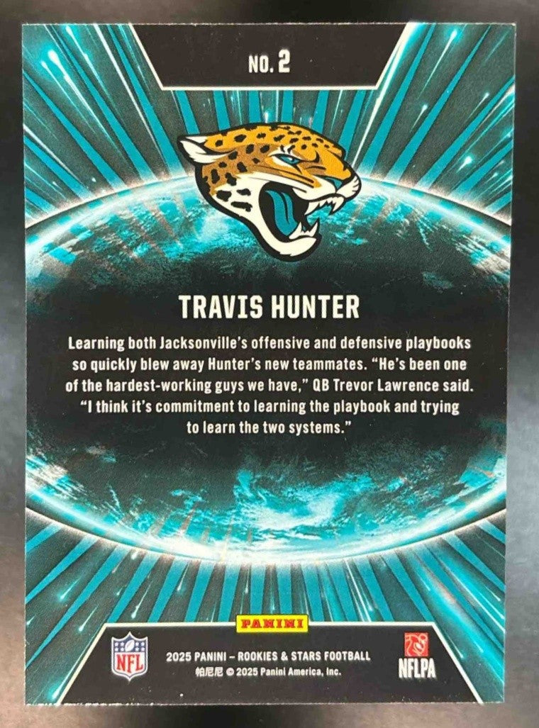 2025 Panini Rookies & Stars Travis Hunter Silver #2 RC Jacksonville Jaguars - Sports Cards