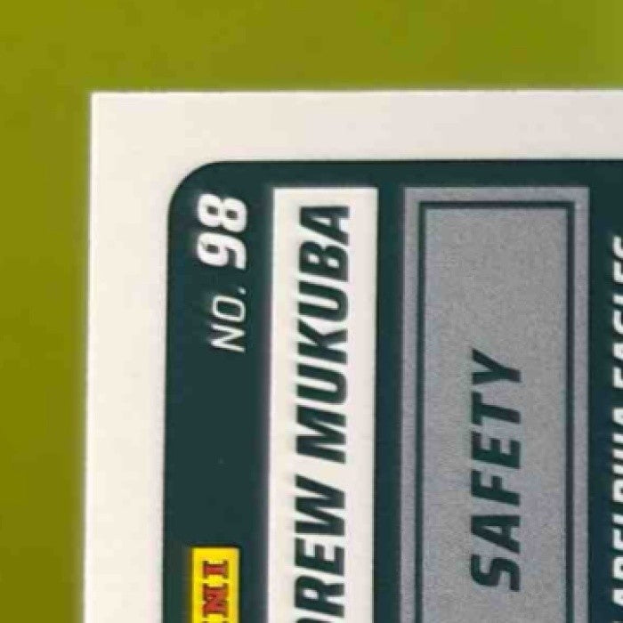 2025 Panini Score Andrew Mukuba Rookies Signatures #98 Auto Philadelphia Eagles - Sports Cards