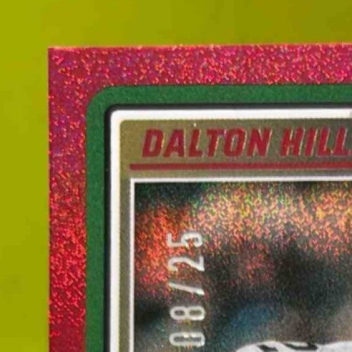 2025 Panini Score Dalton Hilliard Dots Red 8/25 #12 New Orleans Saints - Sports Cards