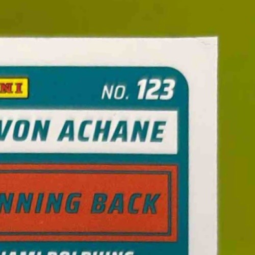 2025 Panini Score De’Von Achane Circular 1/299 #123 Miami Dolphins - Sports Cards
