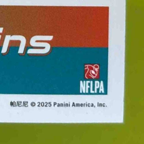 2025 Panini Score De’Von Achane Circular 1/299 #123 Miami Dolphins - Sports Cards