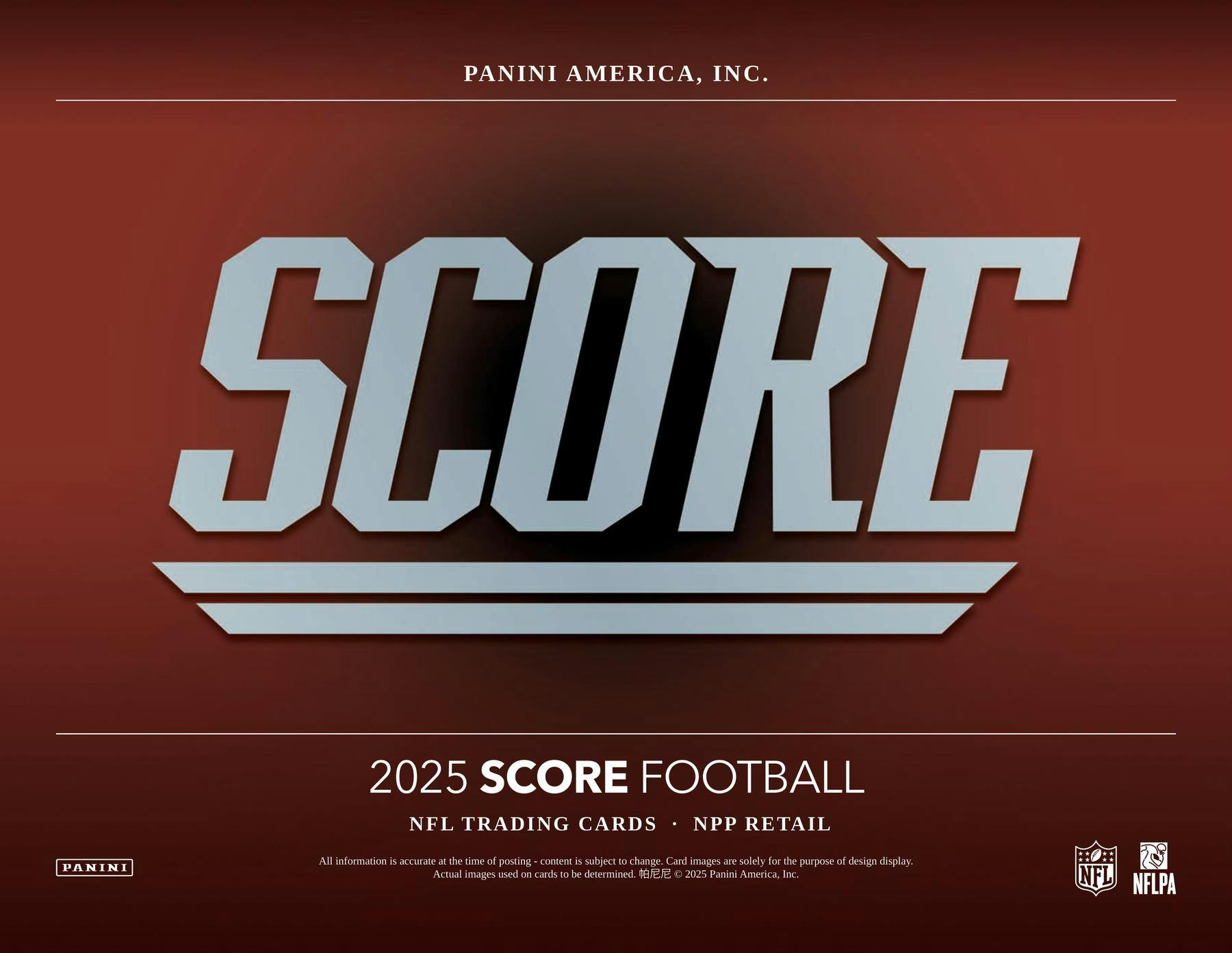 2025 Panini Score Football Mega Box (20 RCs + 11 Parallels) - NFL Mega Box