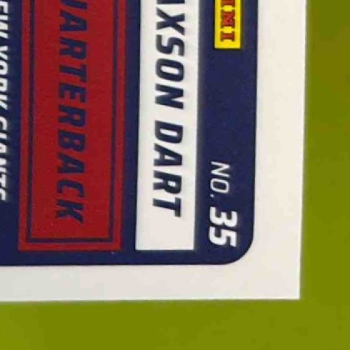 2025 Panini Score Jaxson Dart Rookies #35 New York Giants - Sports Cards